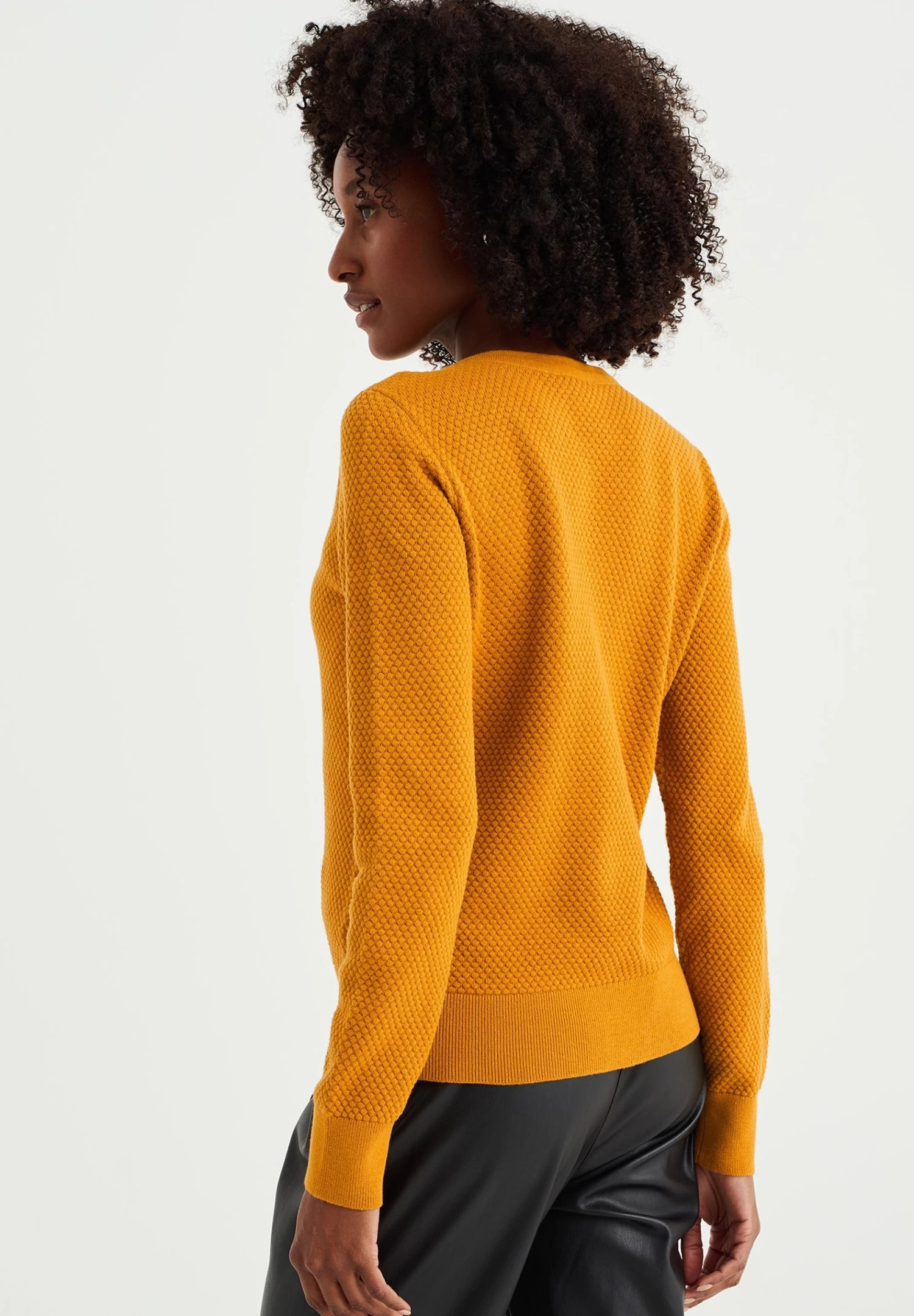 WE FASHION Met Structuur - Vest - Yellow - Afbeelding 3