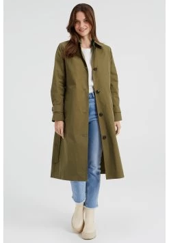 WE FASHION Met Ceintuur - Trenchcoat - Green