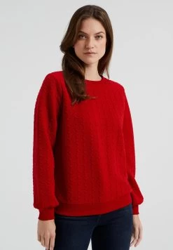 WE FASHION Met Structuur - Sweater - Red