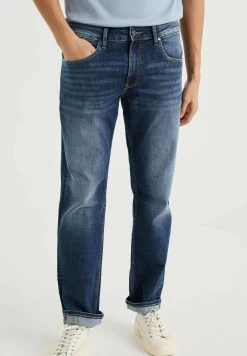 WE FASHION Met Stretch - Straight Leg Jeans - Blue