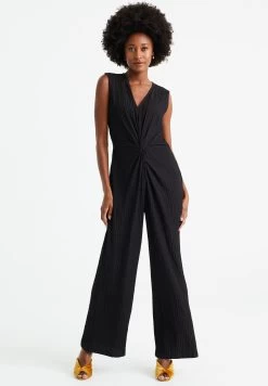 WE FASHION Met Structuur - Jumpsuit - Black