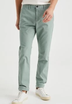WE FASHION Slim Tapered Effen- Chino - Green
