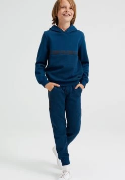 WE FASHION Met Tapedetail - Hoodie - Blue