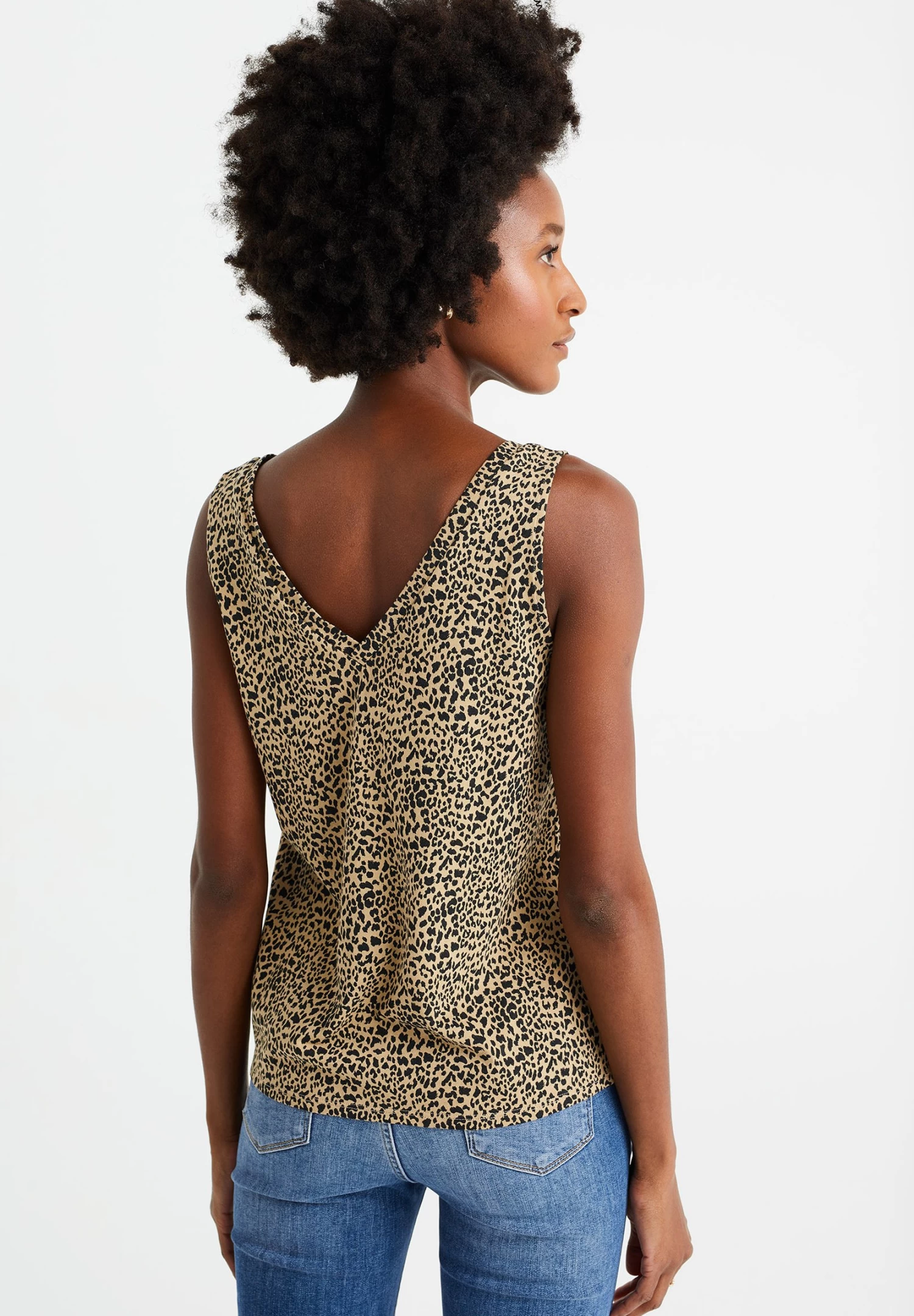 WE FASHION Singlet Met Dessin - Top - Beige - Afbeelding 3