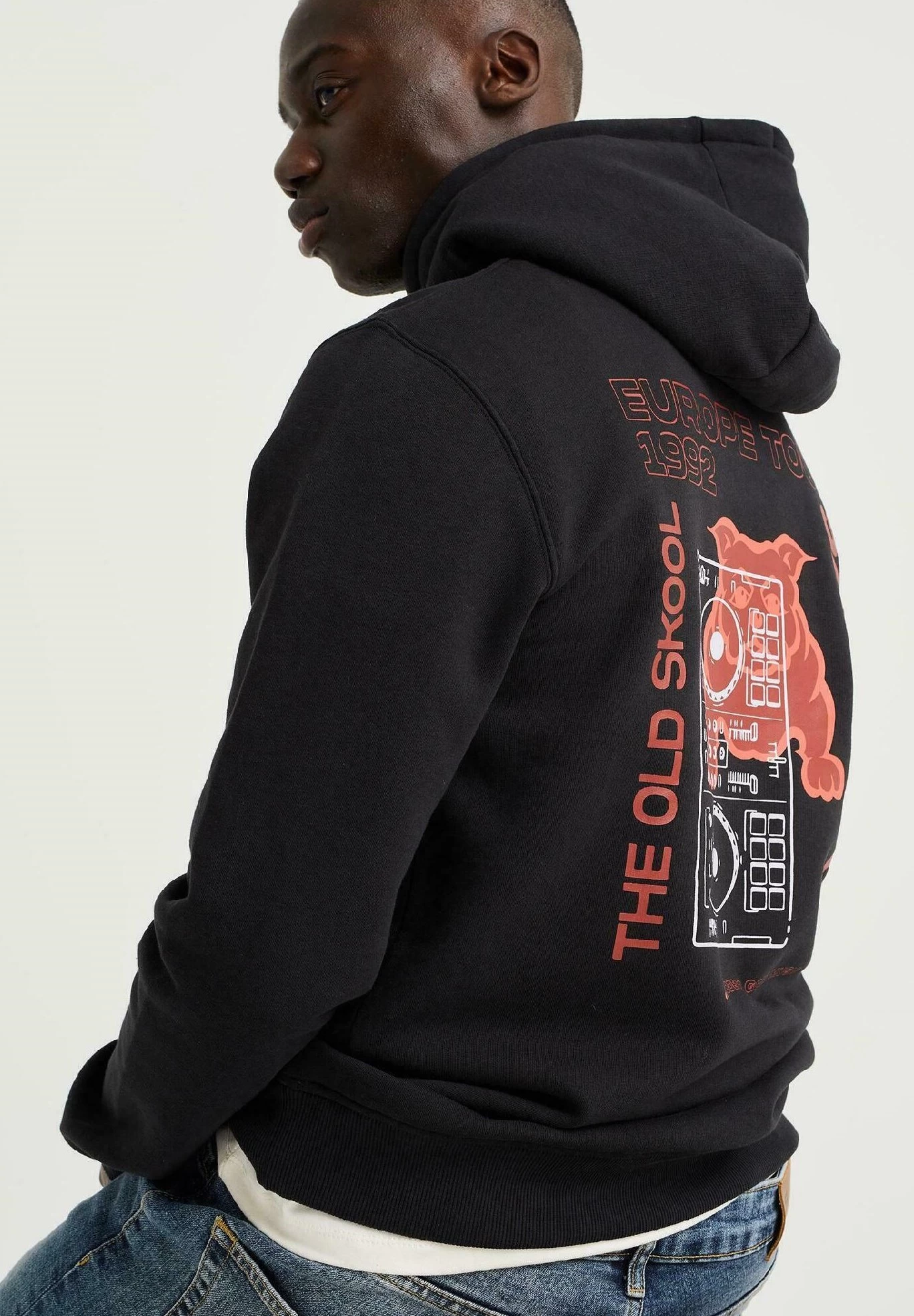 WE FASHION Opdruk - Hoodie - Black - Afbeelding 5