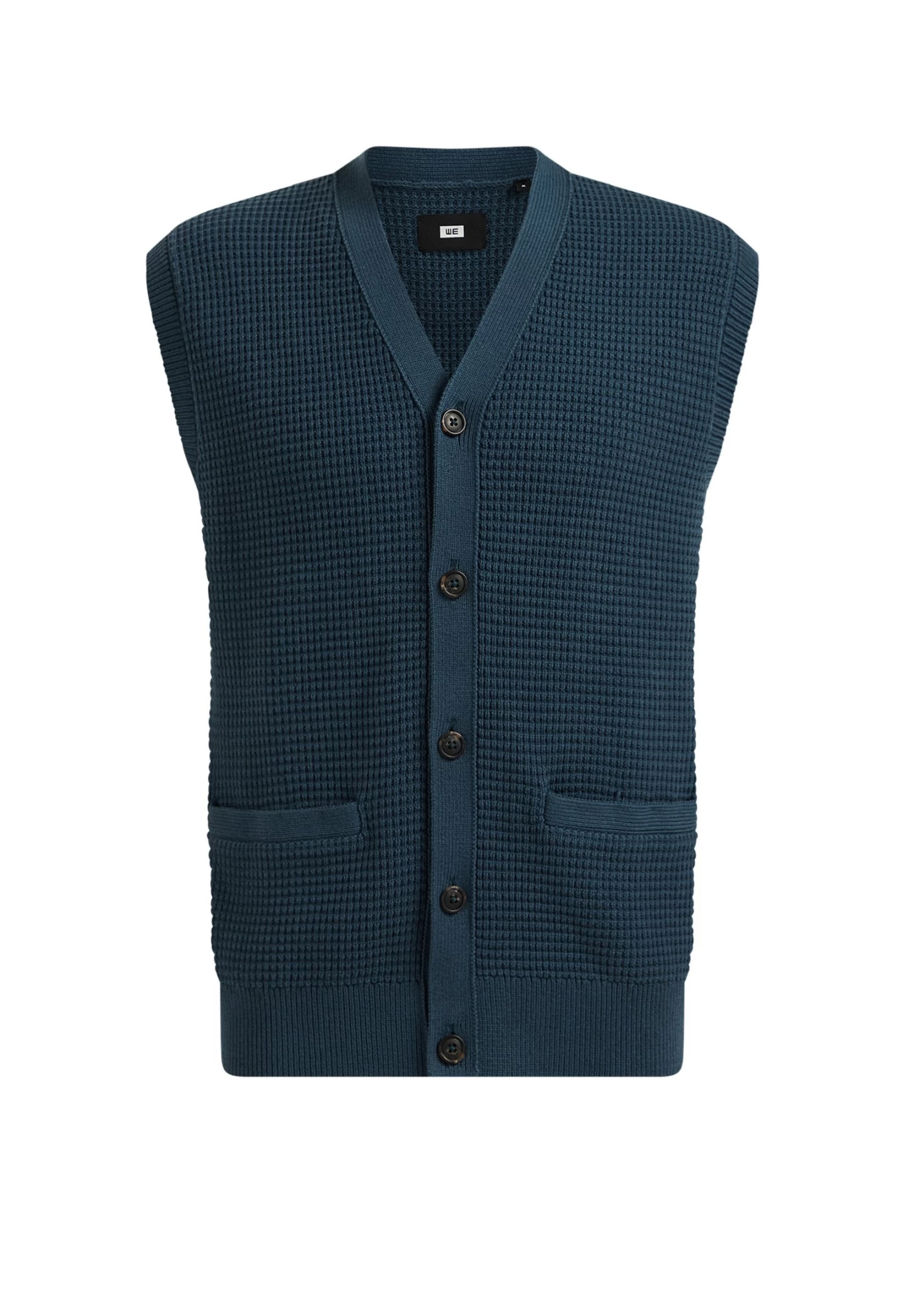 WE FASHION Met Structuur - Vest - Blue - Afbeelding 6