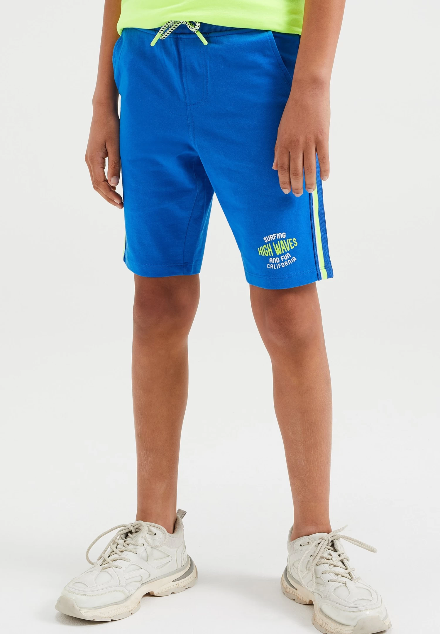 WE FASHION Tapedetail - Shorts - Blue - Afbeelding 2