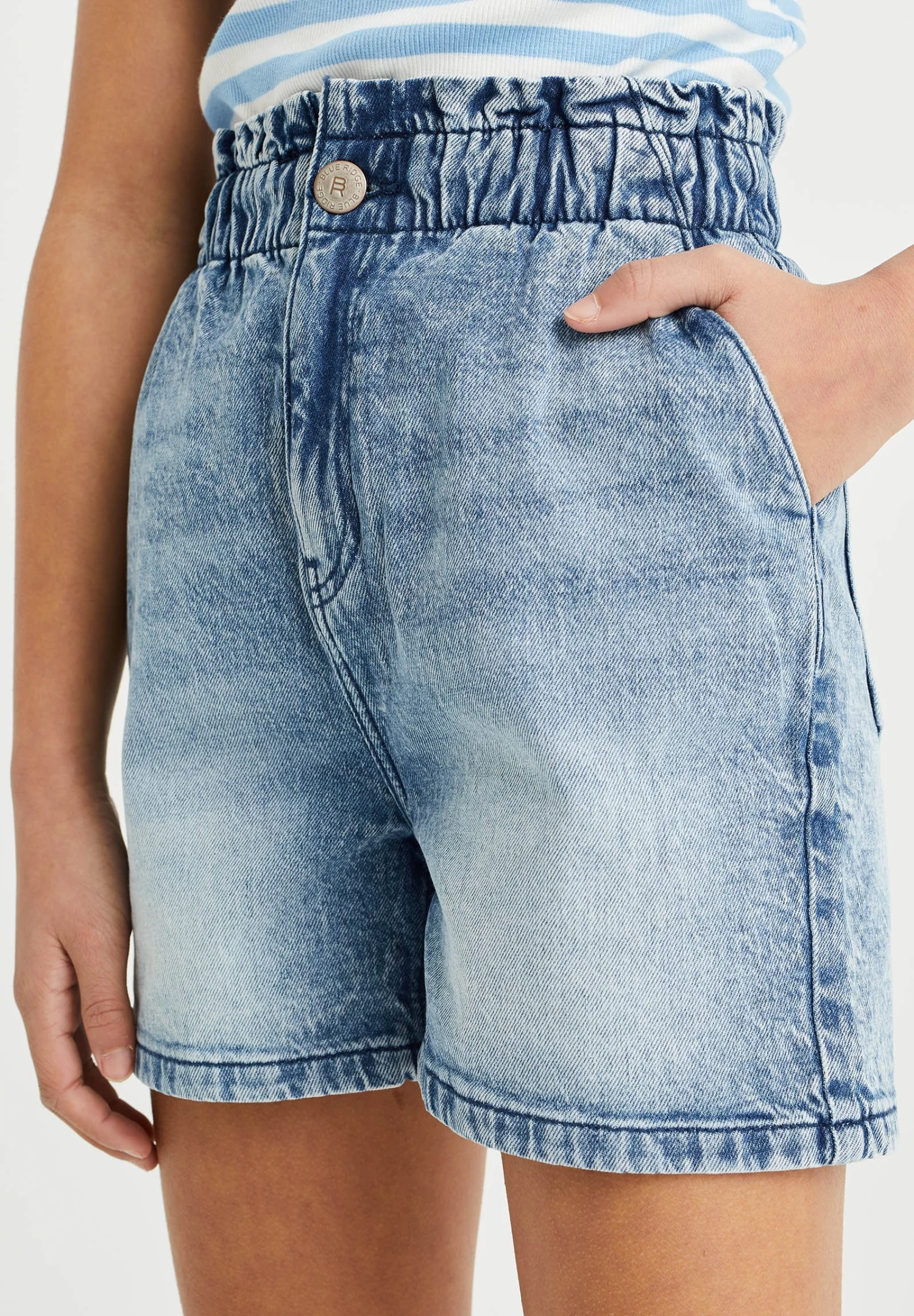 WE FASHION Regular Fit - Jeansshort - Blue - Afbeelding 3