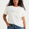WE FASHION Curve - T-Shirt Print - White