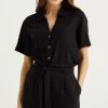 WE FASHION Van Mix - Overhemdblouse - Black
