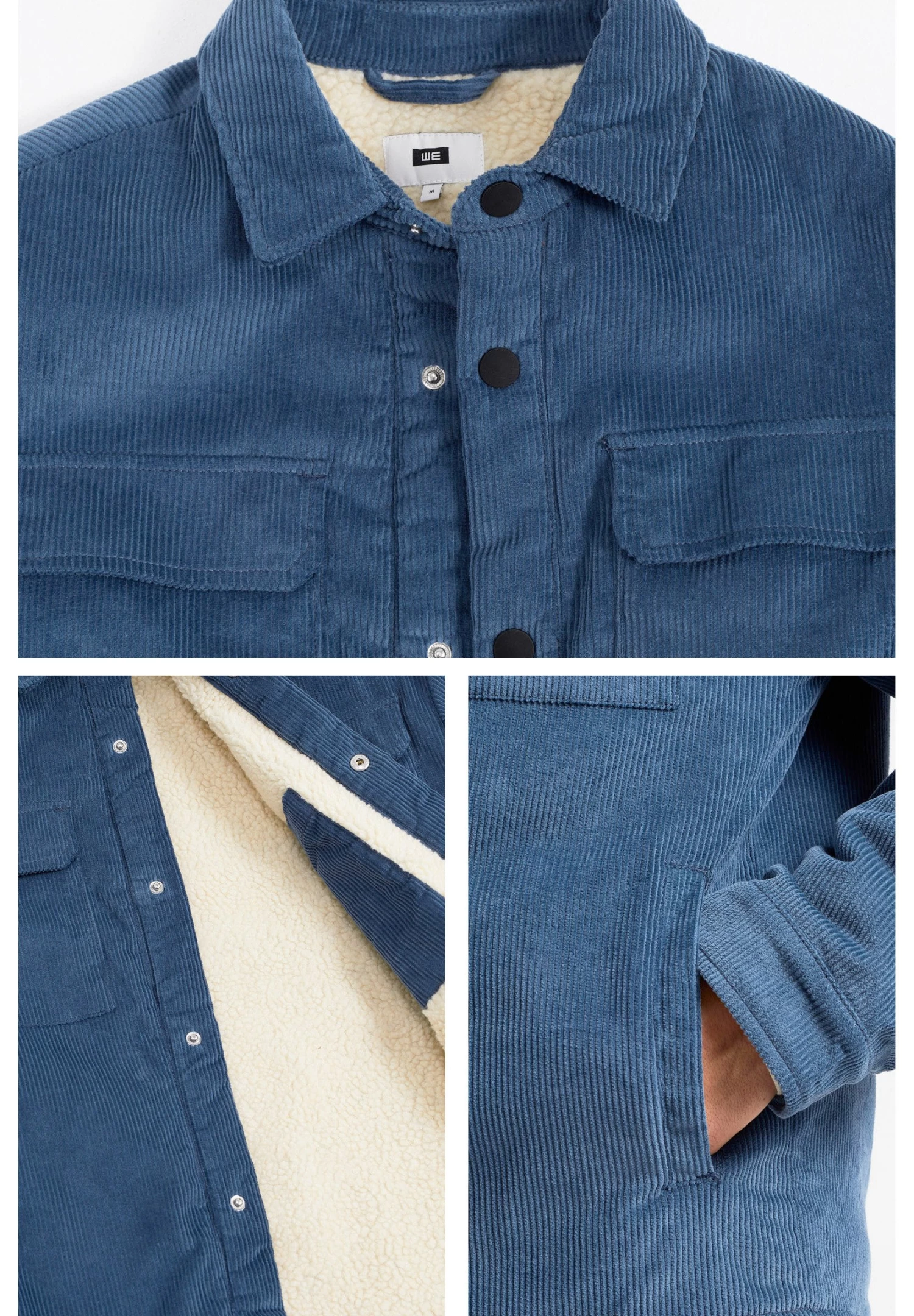 WE FASHION Trucker - Jas - Blue - Afbeelding 4