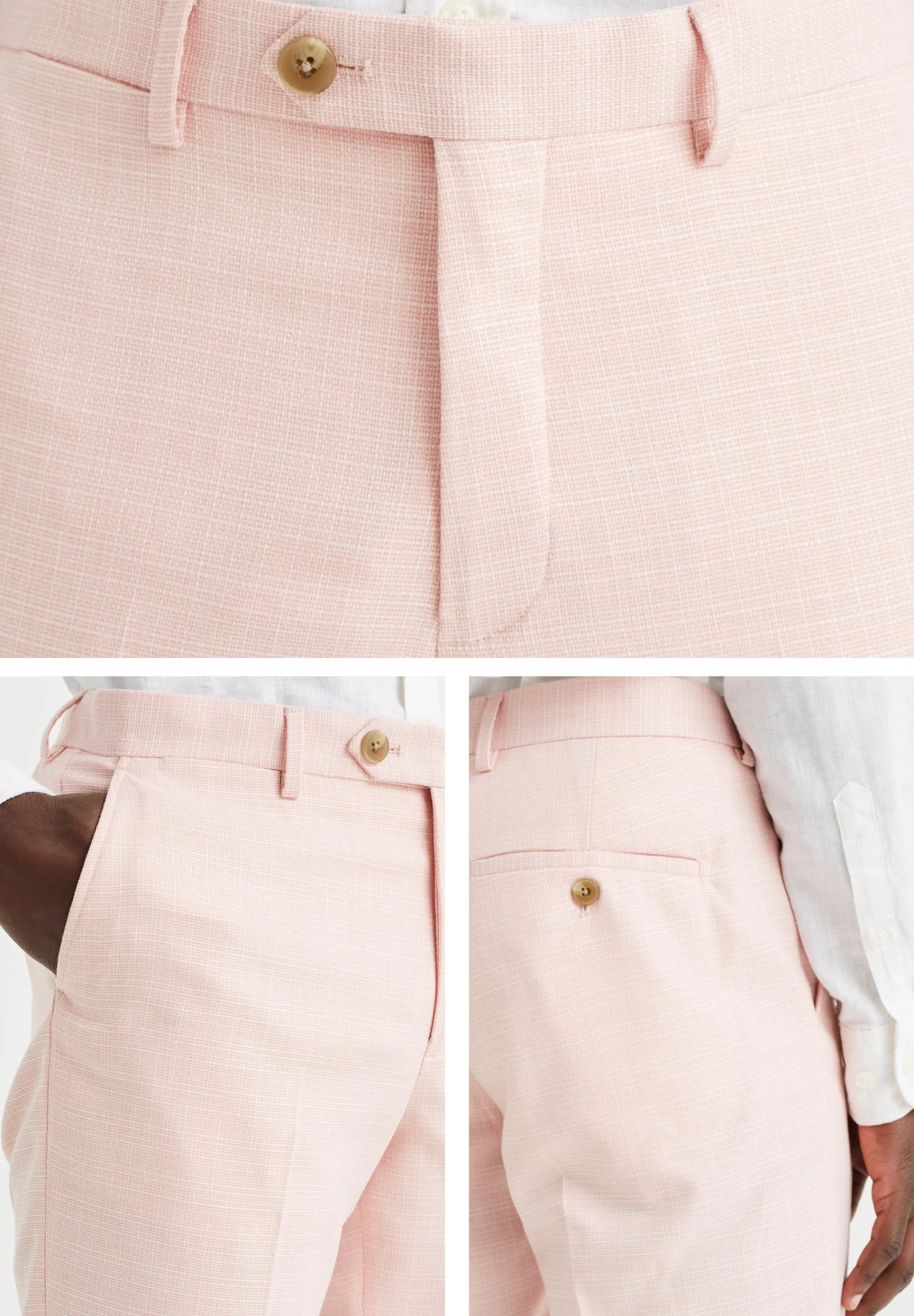 WE FASHION Slim Fit Met Dessin - Broek - Pink - Afbeelding 4