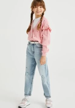 WE FASHION Met Embroideries - Vest - Pink