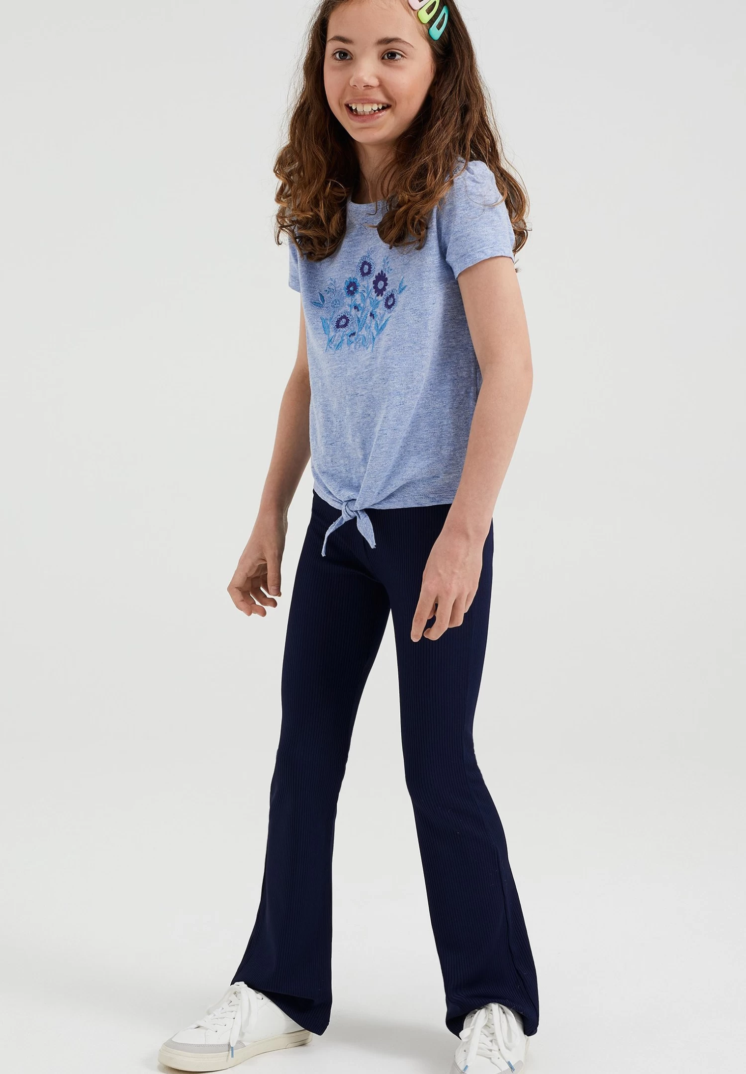WE FASHION Flared - Broek - Blue