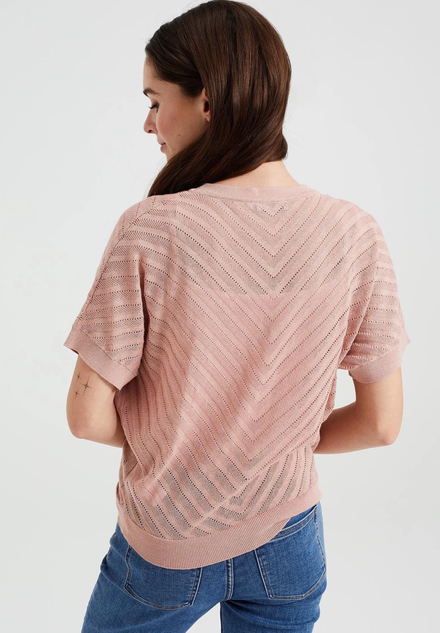 WE FASHION Met Glittergaren - Vest - Pink - Afbeelding 2