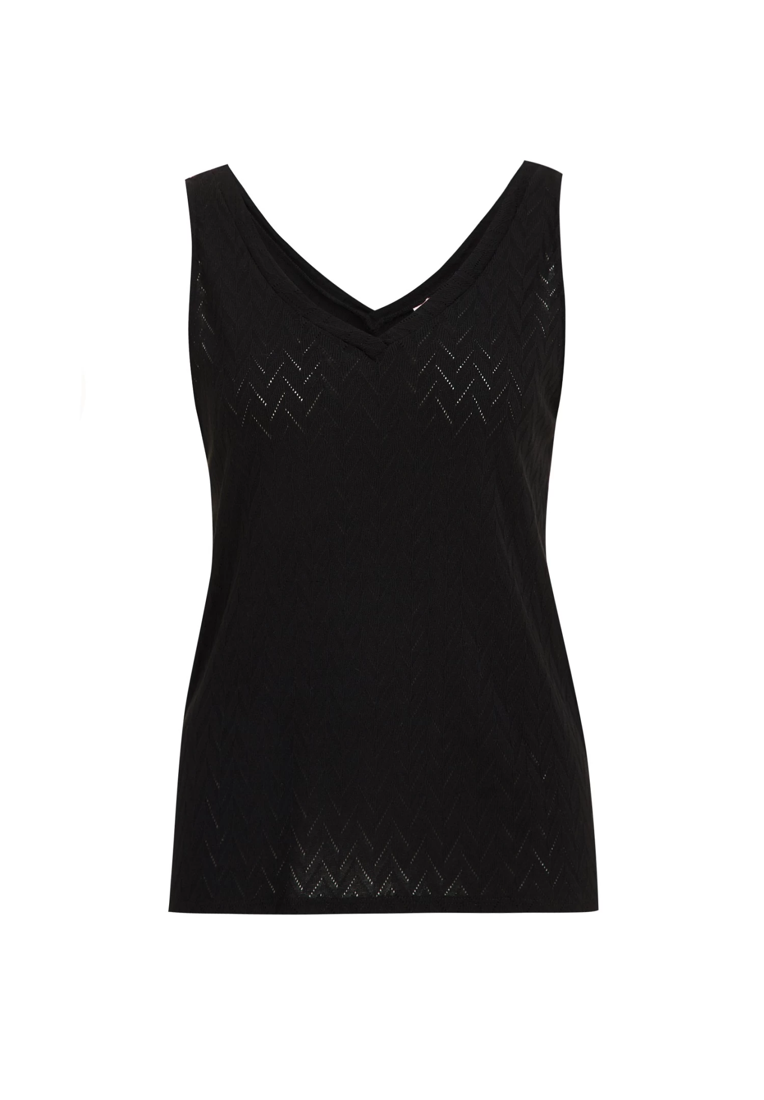 WE FASHION Singlet Met Dessin - Top - Black - Afbeelding 5