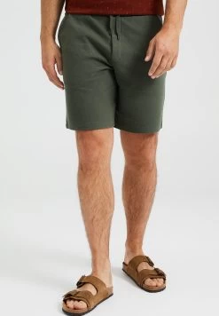 WE FASHION Regular Fit - Shorts - Green