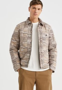 WE FASHION Met Dessin - Winterjas - Beige