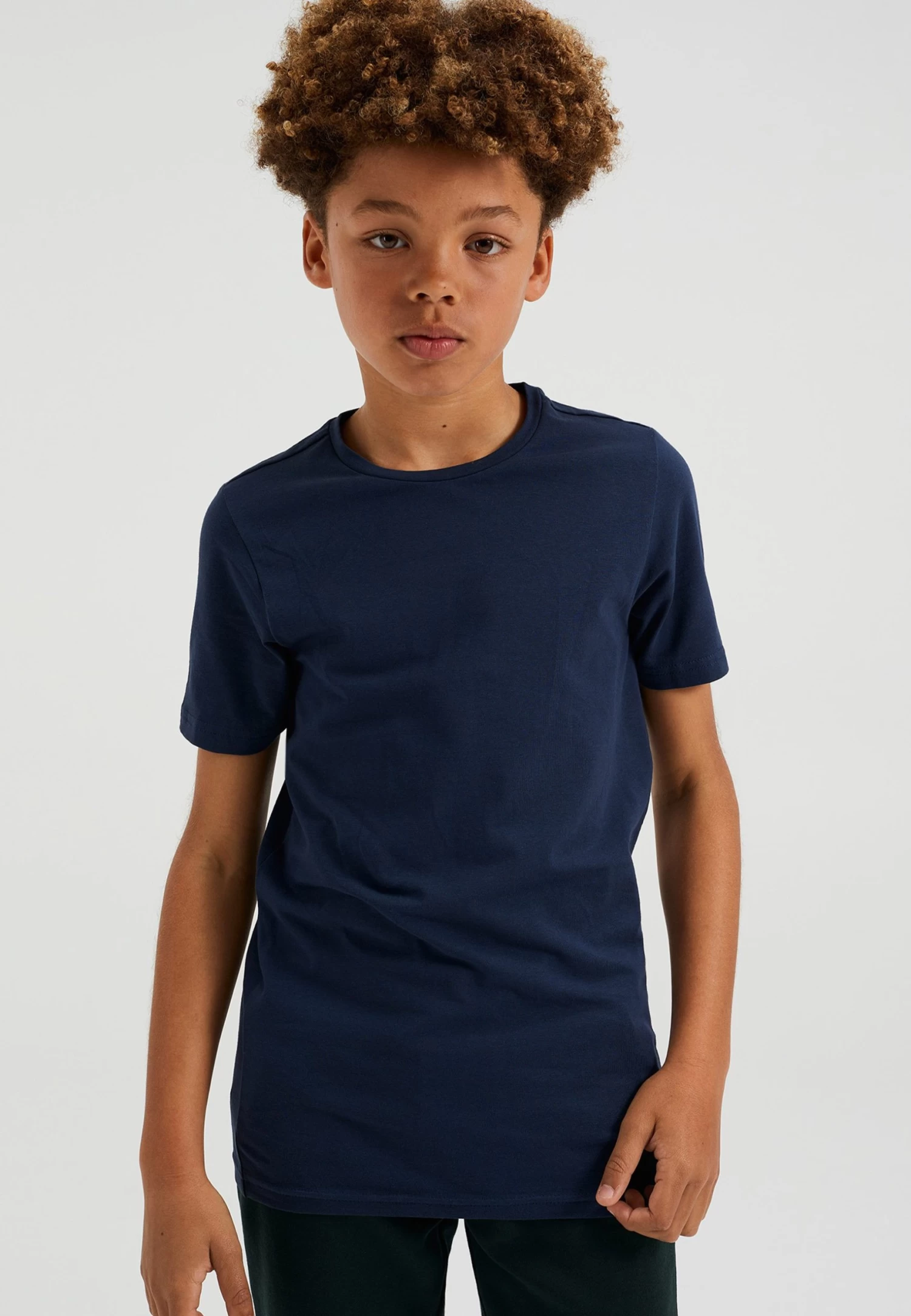 WE FASHION Met Ronde Hals - T-Shirt Basic - Blue - Afbeelding 2