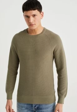 WE FASHION Trui Met Structuur - Trui - Green