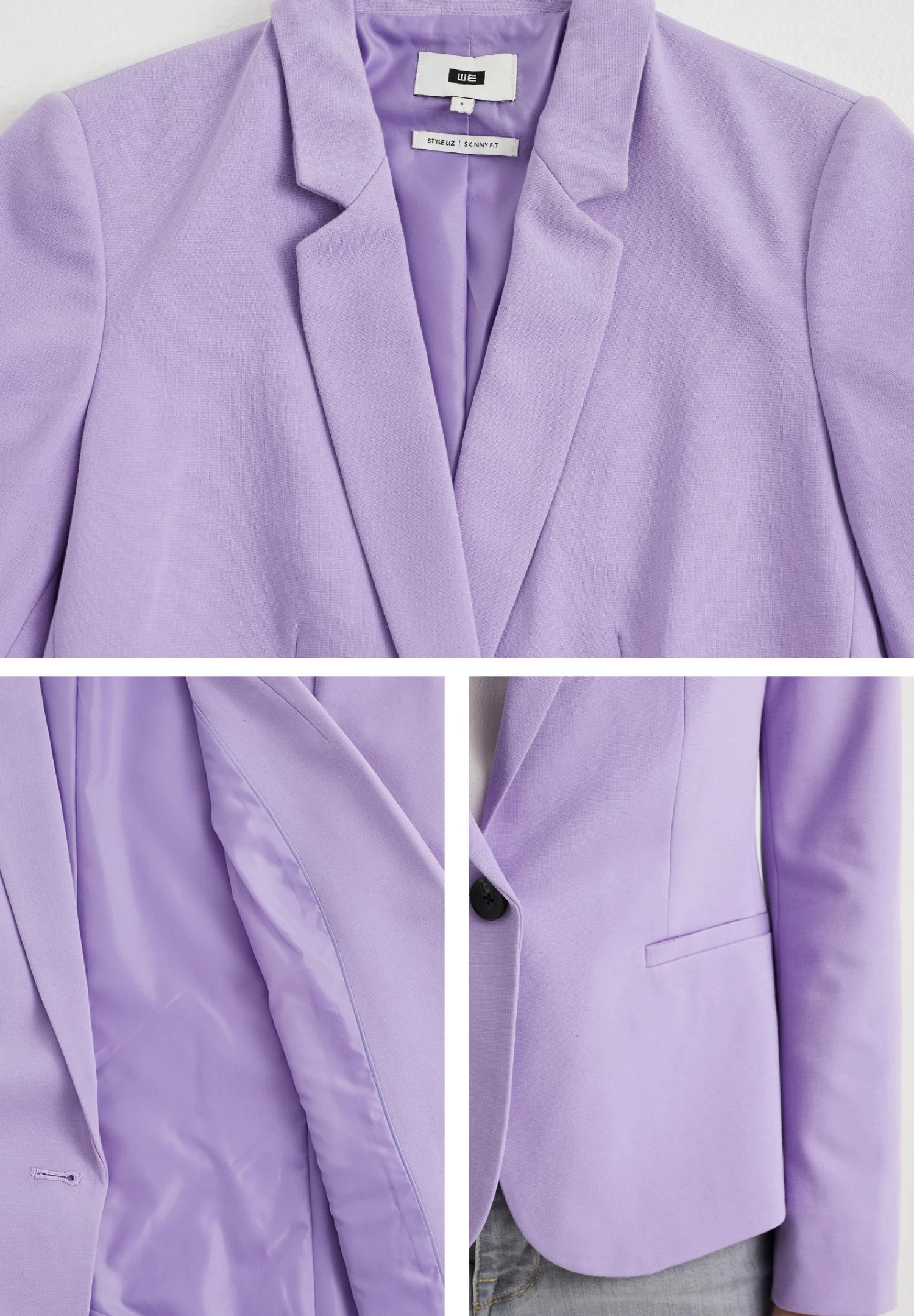 WE FASHION Getailleerde Stretch - Blazer - Violet - Afbeelding 4