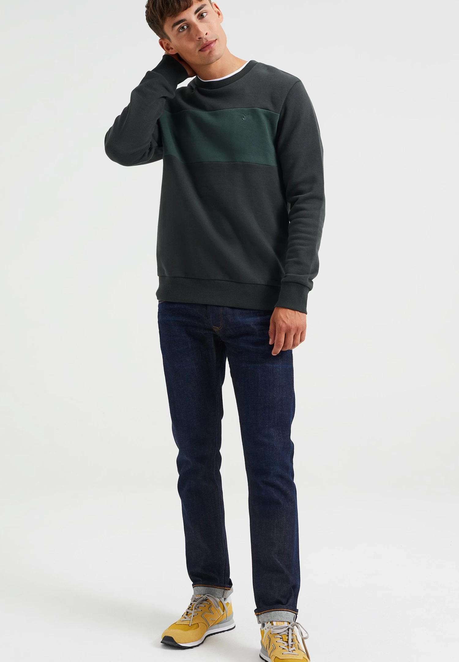 WE FASHION Fleece Trui - Green - Afbeelding 2