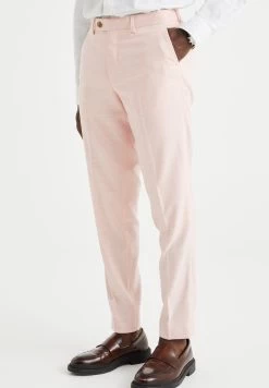 WE FASHION Slim Fit Met Dessin - Broek - Pink