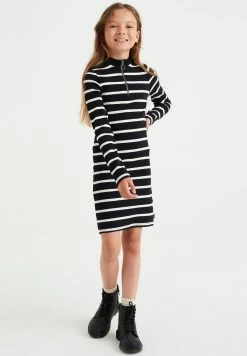 WE FASHION Gebreide Jurk - Black