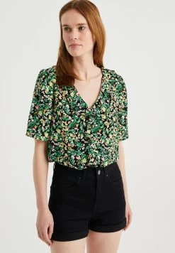 WE FASHION Ruches - Overhemdblouse - Black