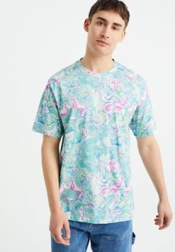 WE FASHION Met Dessin - T-Shirt Print - Multi Coloured