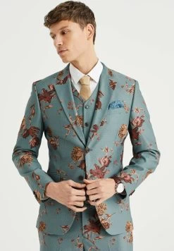 WE FASHION Met Dessin - Blazer - Green