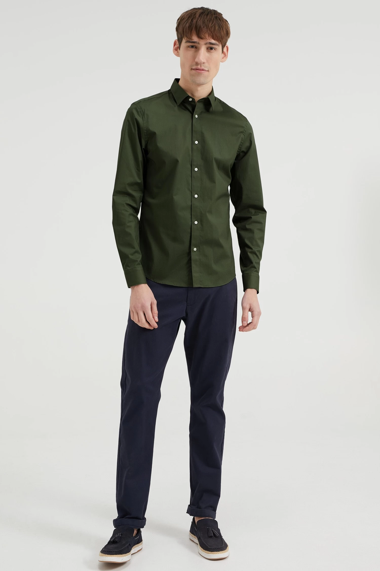 WE FASHION Slim Fit - Overhemd - Sea Green - Afbeelding 5