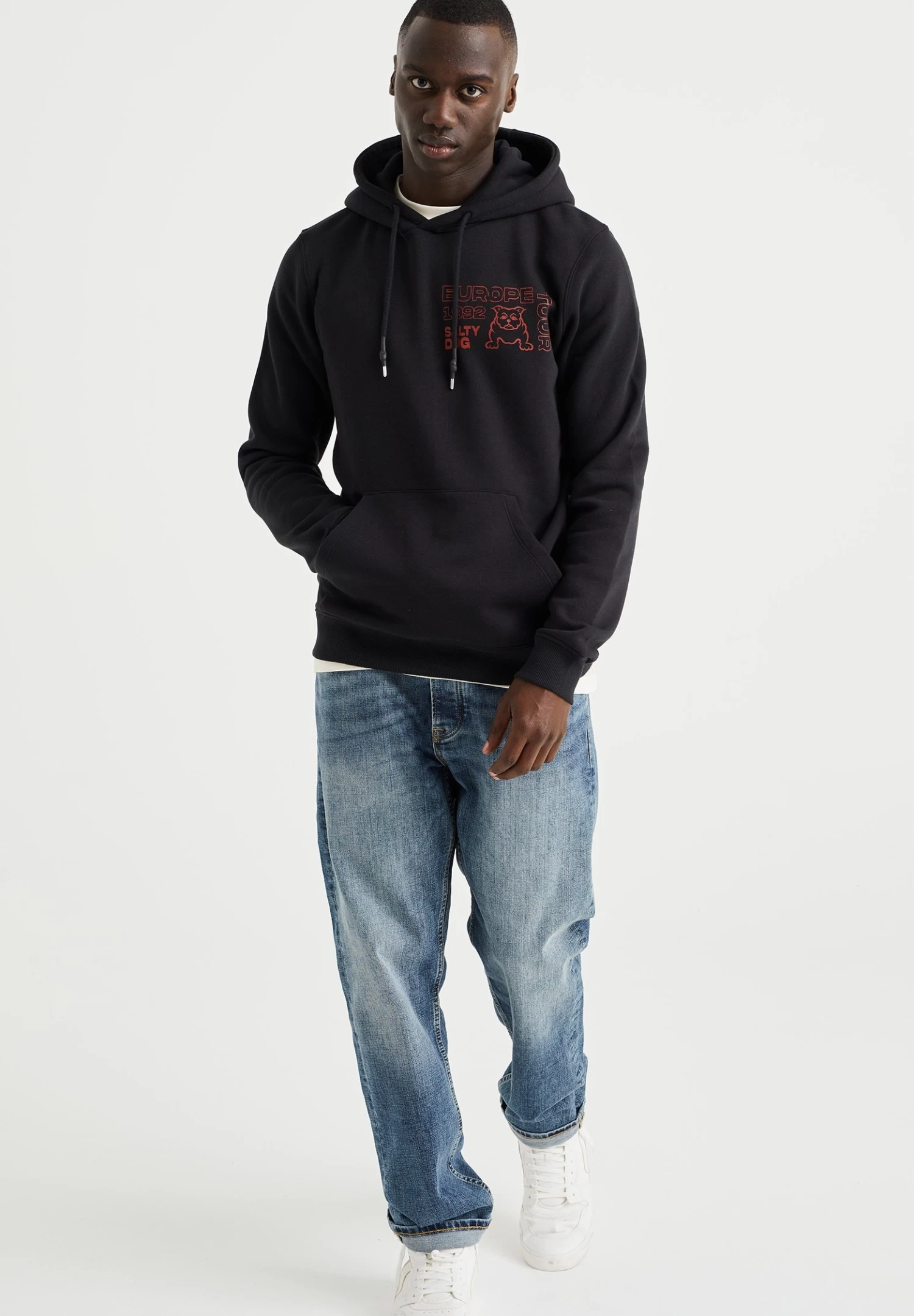 WE FASHION Opdruk - Hoodie - Black - Afbeelding 2