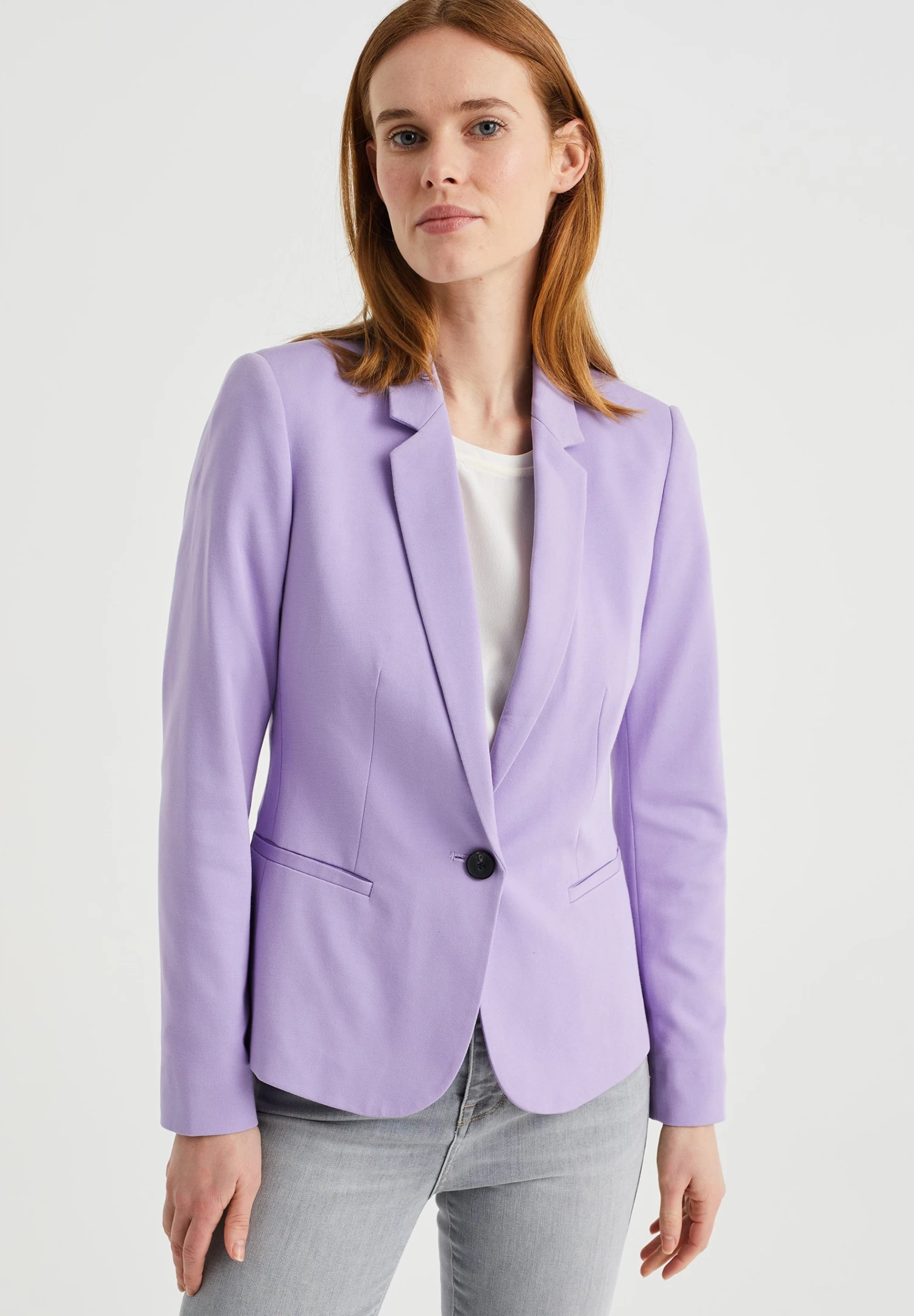 WE FASHION Getailleerde Stretch - Blazer - Violet