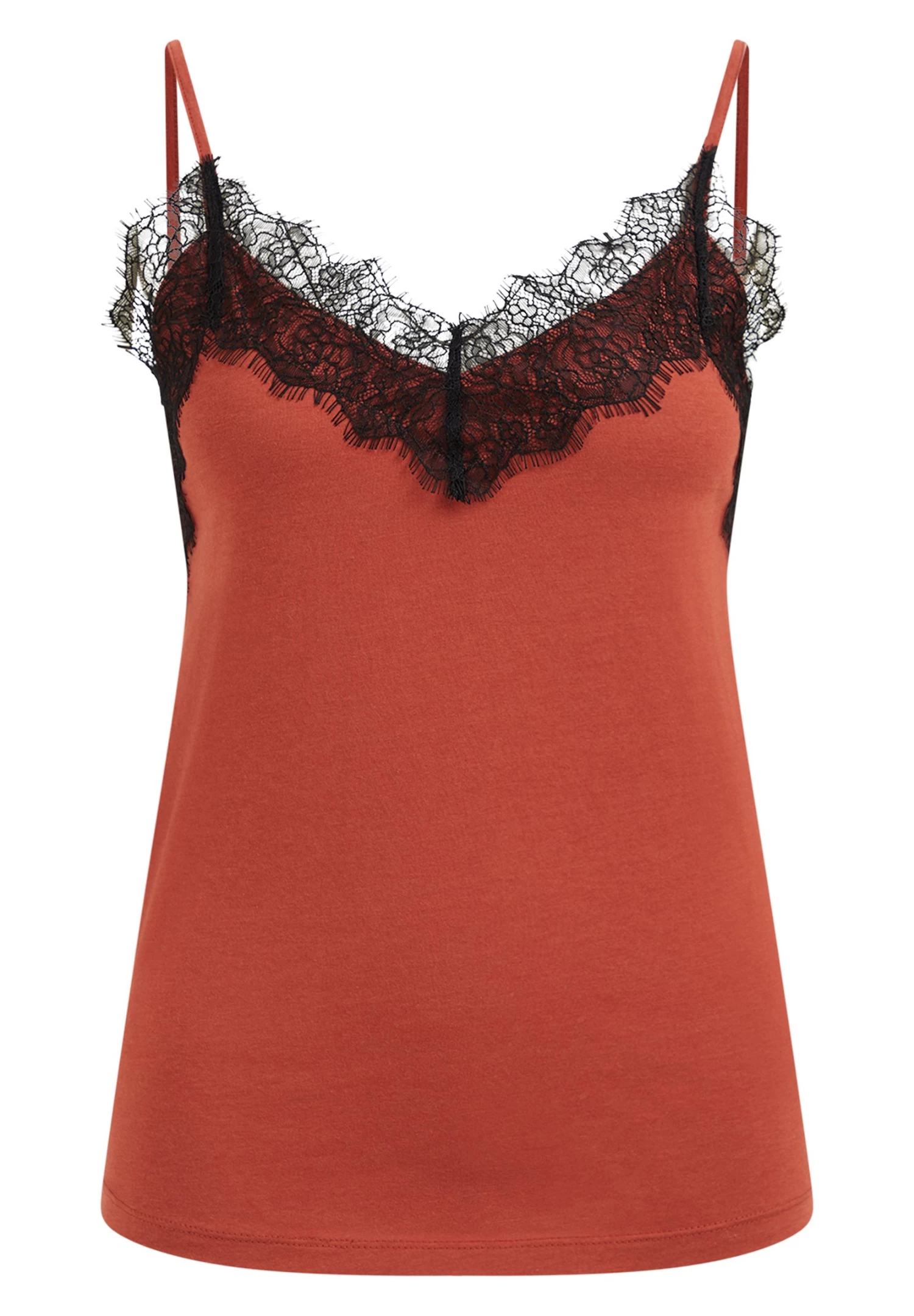 WE FASHION Singlet Met Kant - Top - Brown - Afbeelding 5