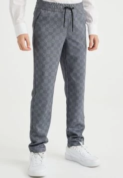WE FASHION Slim Fit Met Stretch - Broek - Grey