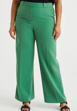 WE FASHION Regular Fit Curve - Broek - Green