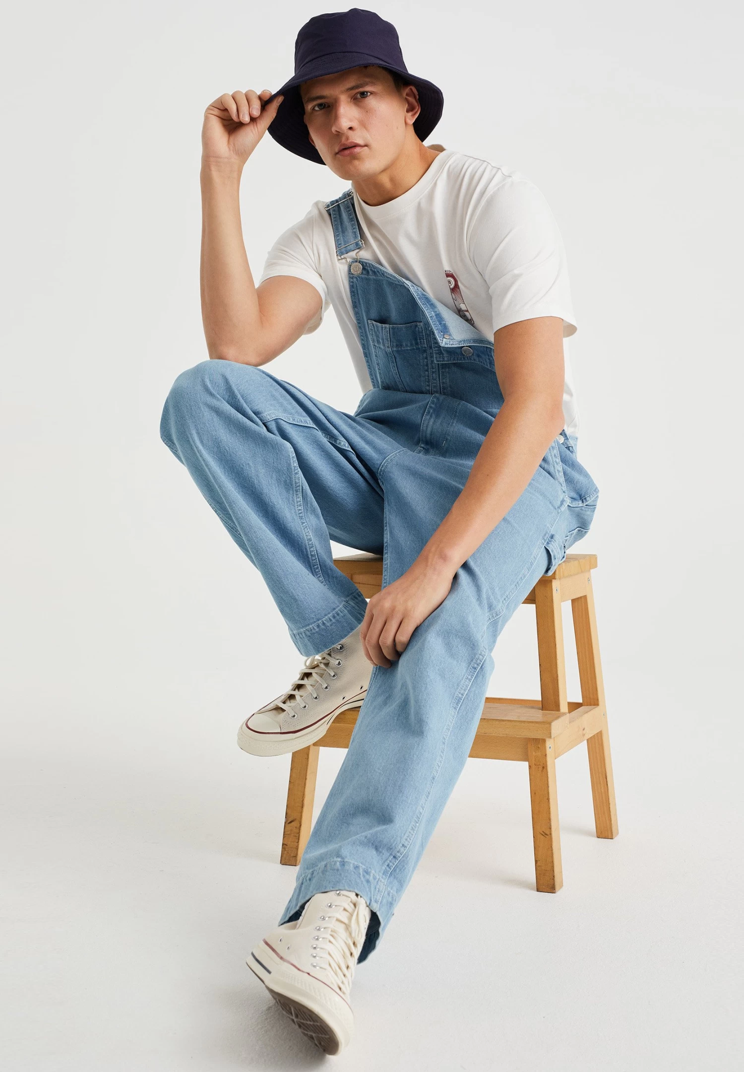 WE FASHION Tuinbroek - Blue - Afbeelding 5