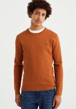 WE FASHION Met Structuur - Trui - Orange