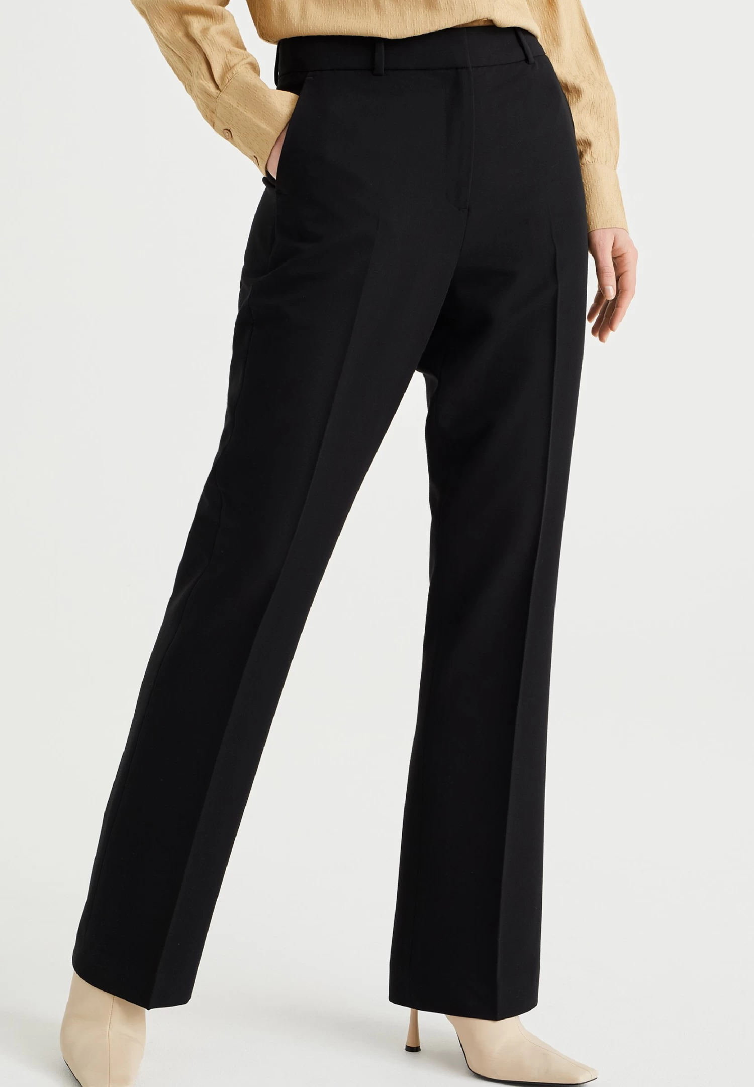 WE FASHION Regular Fit - Broek - Black