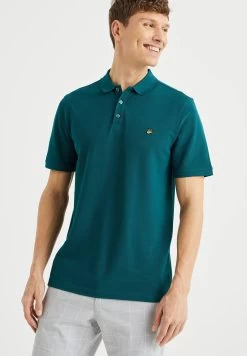 WE FASHION With Structure - Poloshirt - Green