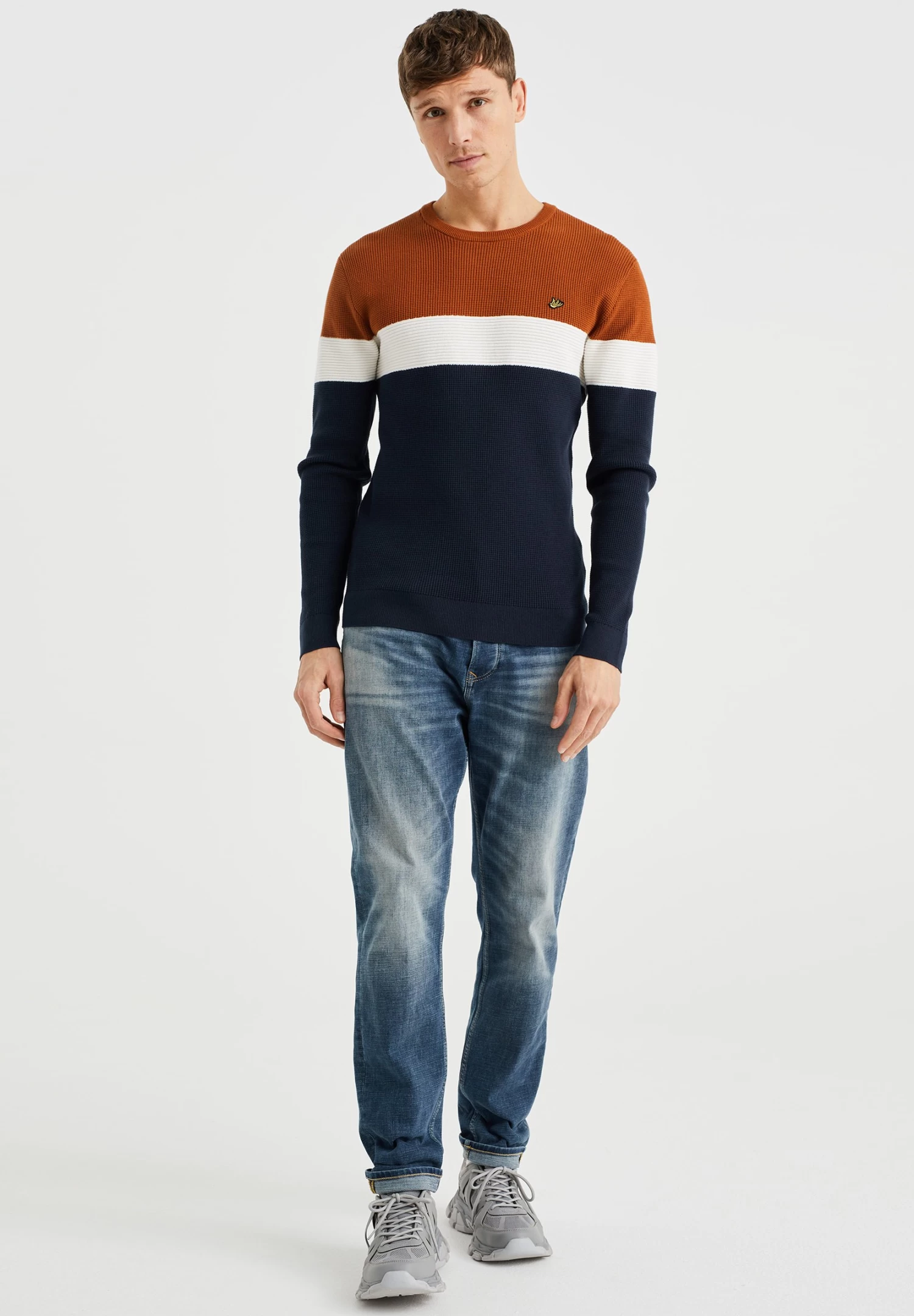 WE FASHION Colourblock - Trui - Blue - Afbeelding 2