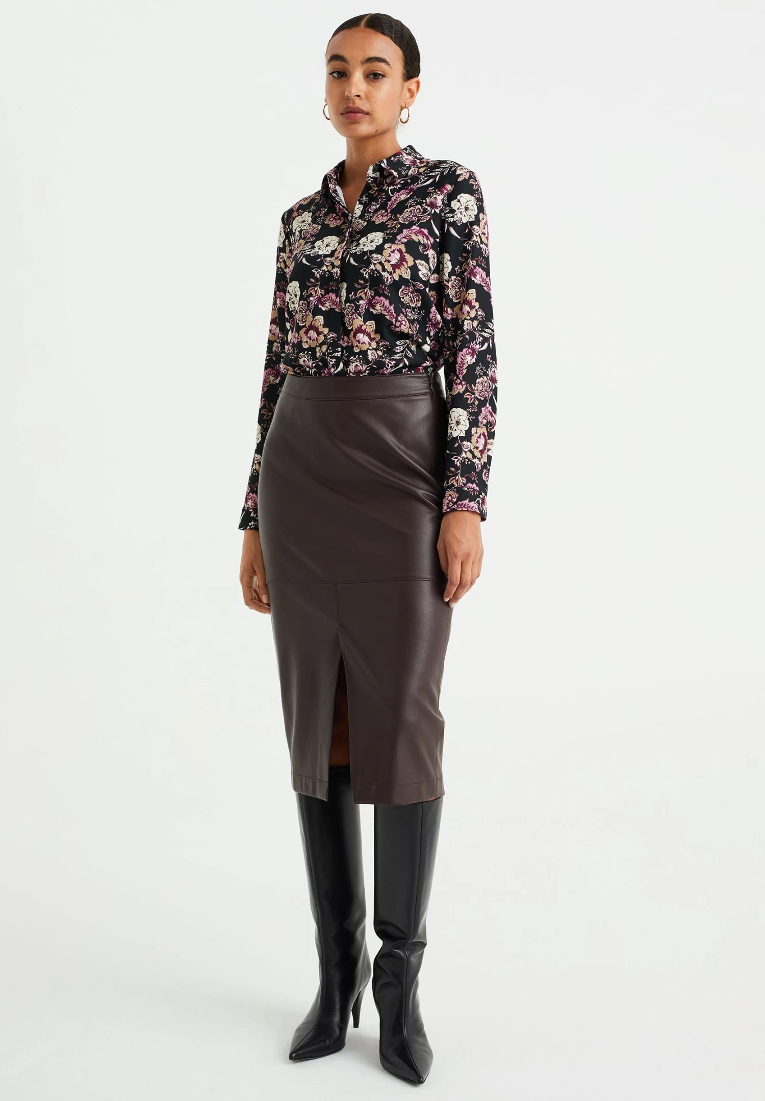 WE FASHION Overhemdblouse - Violet - Afbeelding 2