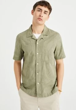 WE FASHION Fit Met Dessin - Overhemd - Green