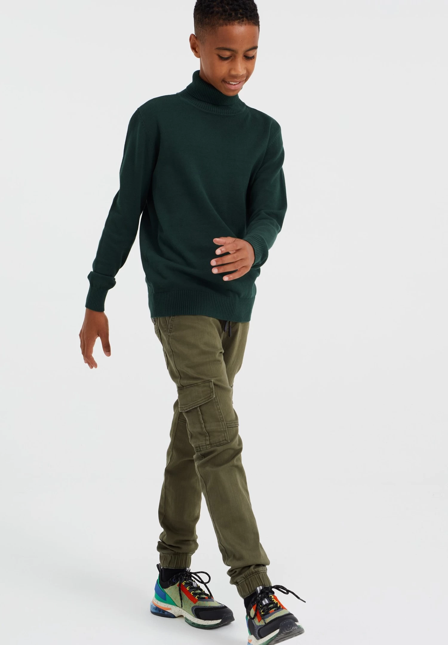 WE FASHION Coltrui - Trui - Green - Afbeelding 2