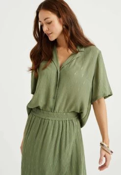 WE FASHION Overhemdblouse - Green