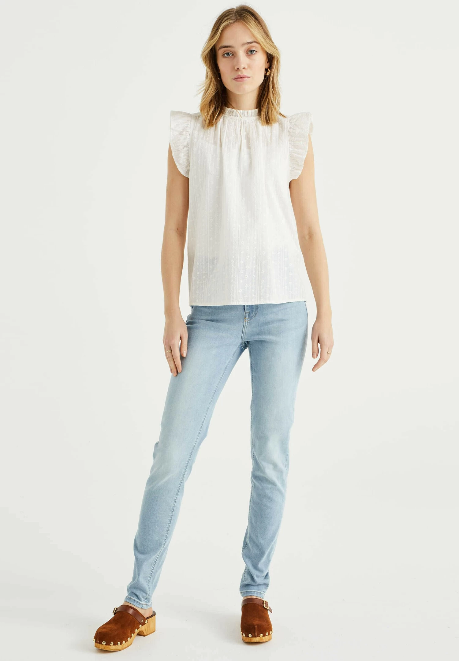 WE FASHION Met Broderie Anglaise - Blouse - White - Afbeelding 2