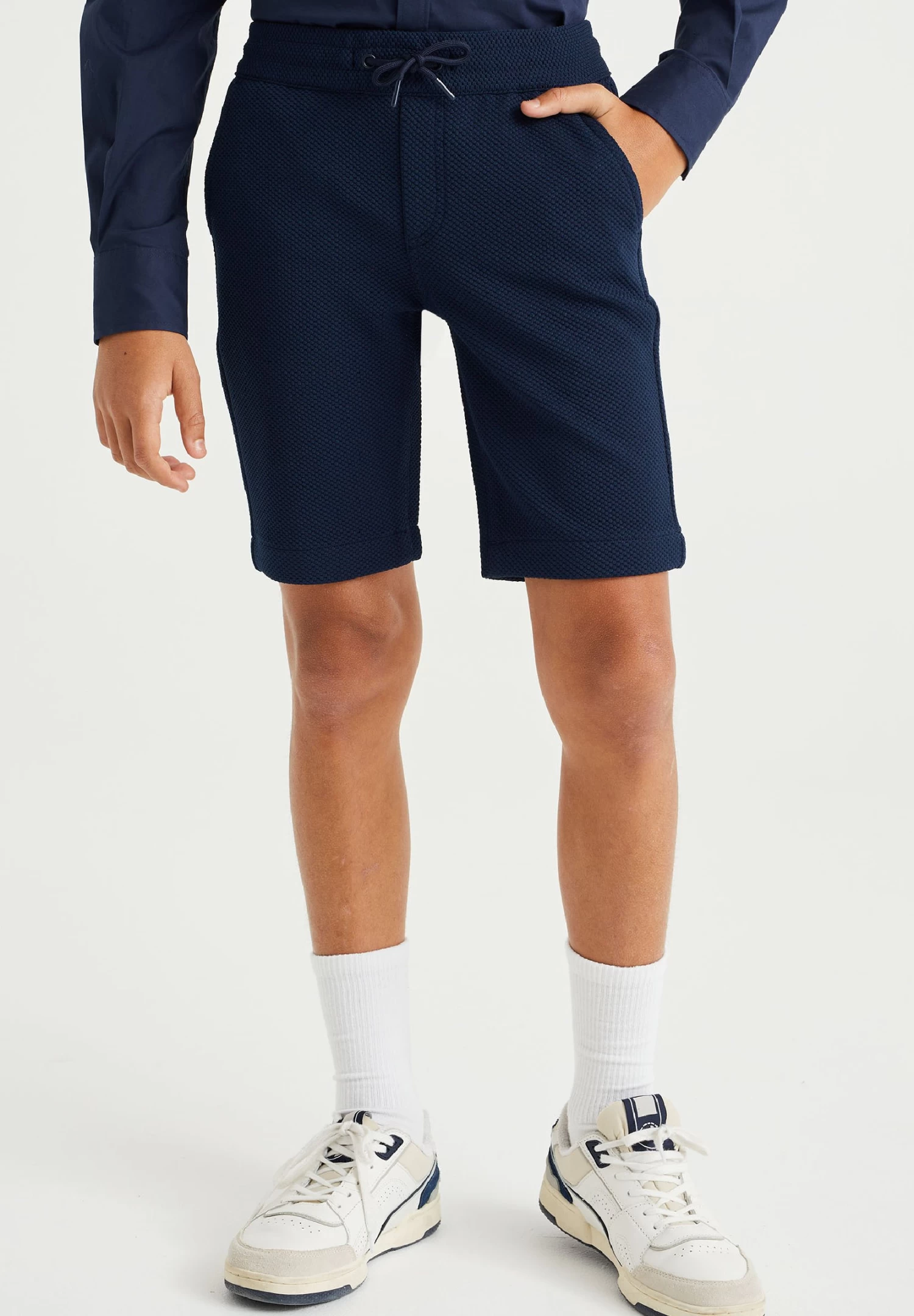 WE FASHION Slim FitMet Structuur - Trainingsbroek - Blue - Afbeelding 2