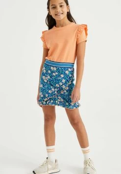 WE FASHION Dessin - Jurk - Orange