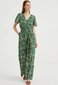 WE FASHION Met Dessin - Jumpsuit - Black